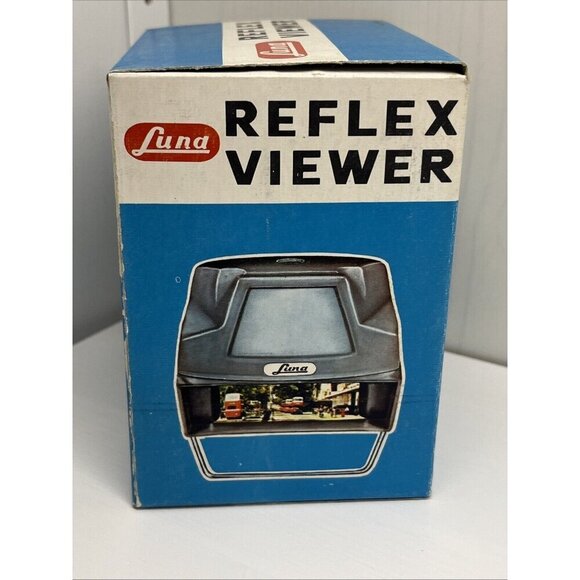 Vintage 70's Luna Reflex Viewer 1201A Slide Viewer Made In Hong Kong with box - Picture 9 of 13